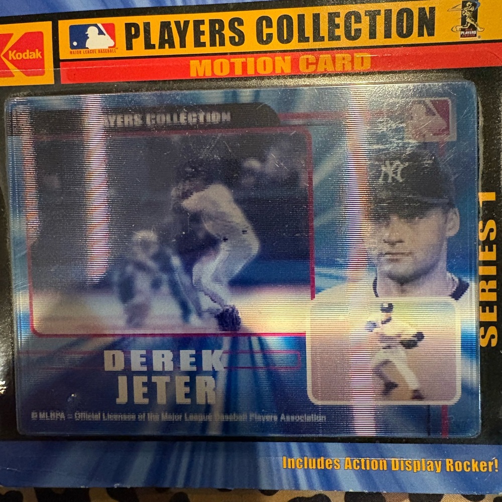 Yankees Vintage Kodak MLB Derek Jeter Motion Card with brand new vintage 00’s